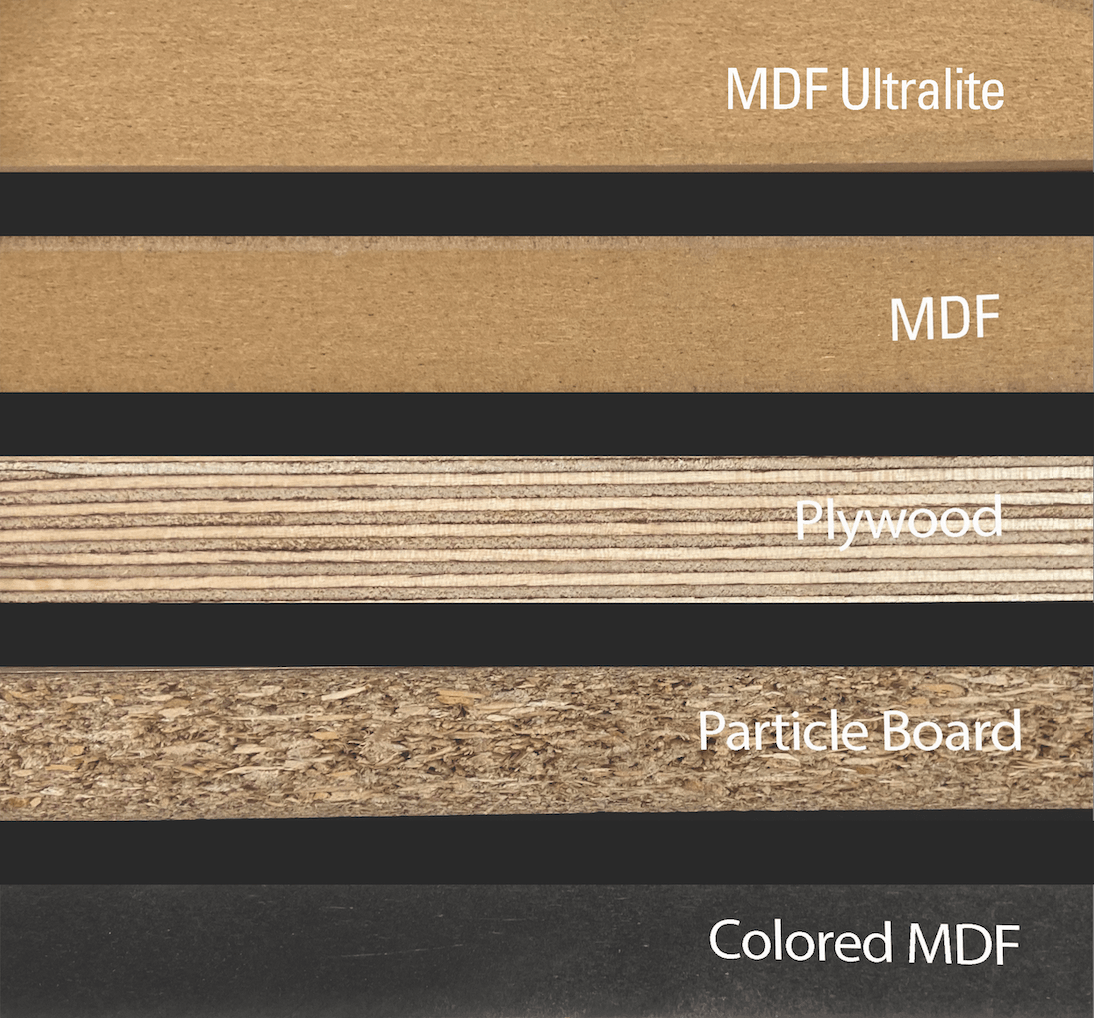 Difference between MDF & particleboard 